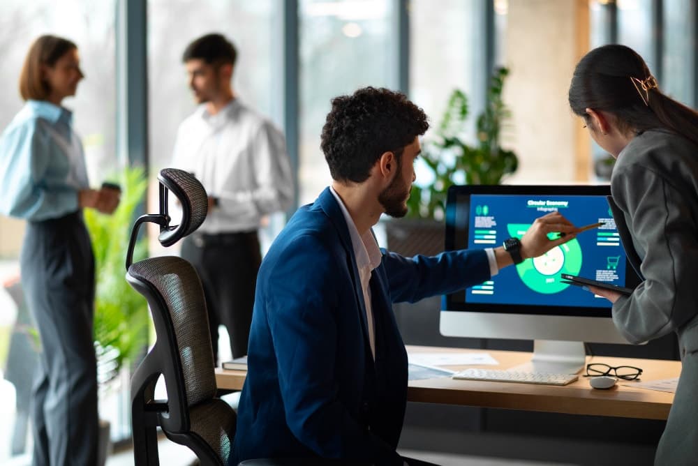 Workflow automation diagram connecting business systems